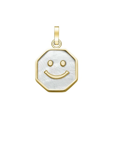 Rosefield Rosefield privjesak u zlatnoj boji Smiley Octagon PE-Gold-Smiley M