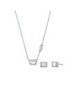 Michael Kors Set srebrnih naušnica i ogrlice Michael Kors MKC1760CZSET