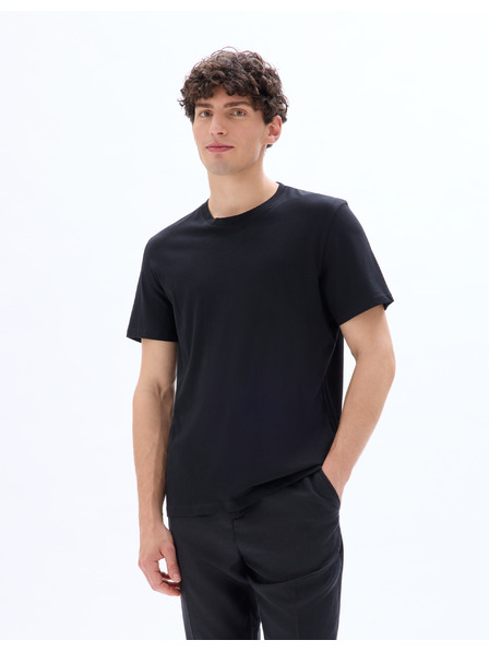 Celio Crna osnovna majica kratkih rukava Celio Tebas