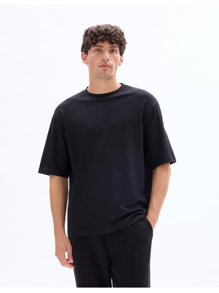 Celio Crna muška majica kratkih rukava Celio Gehem