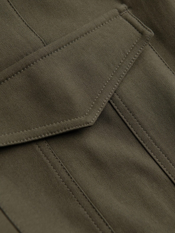Ombre Clothing Muške hlače REGULAR sa cargo džepovima - tamno maslinasto zelene V1 P1515 Ombre Clothing