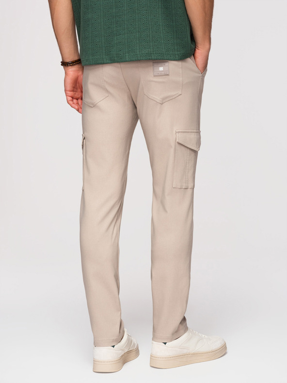Ombre Clothing Muške hlače REGULAR sa cargo džepovima - bež V3 P1515 Ombre Clothing