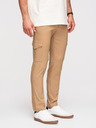 Ombre Clothing Muške hlače REGULAR sa cargo džepovima - svjetlo smeđe V4 P1515 Ombre Clothing