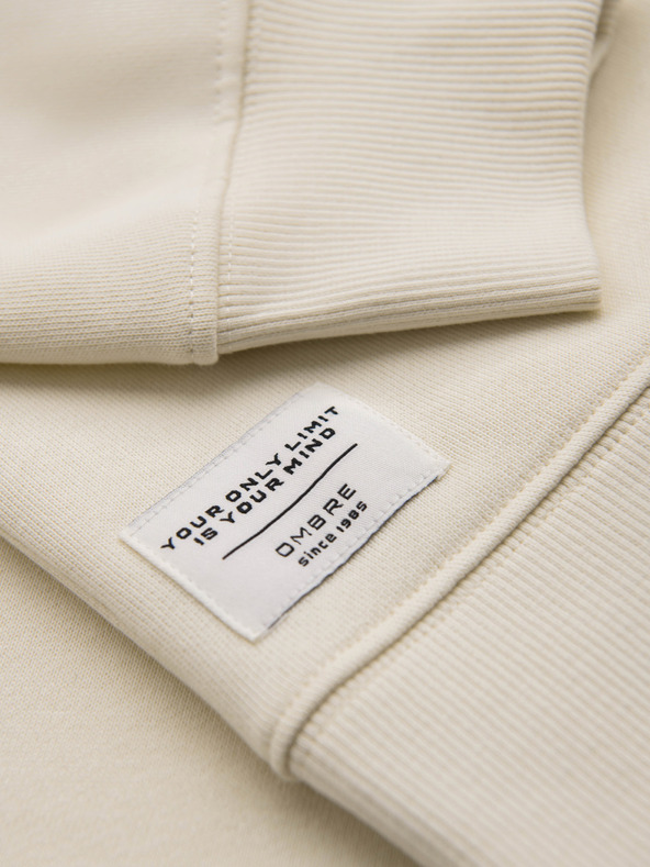 Ombre Clothing Muška majica BASIC sa okruglim izrezom - kremasta Ombre Clothing