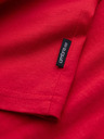 Ombre Clothing Crvena muška pamučna osnovna majica s izrezom Ombre Clothing