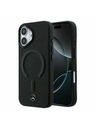 Mercedes Mercedes PU Leather 3D MagSafe Stražnja Kapa za iPhone 17 Black