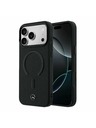 Mercedes Mercedes PU Leather 3D MagSafe Stražnja Kapa za iPhone 17 Pro Black