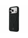 Mercedes Mercedes PU Leather 3D MagSafe Stražnja Kapa za iPhone 17 Pro Max Black