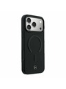 Mercedes Mercedes PU Leather 3D MagSafe Stražnja Kapa za iPhone 17 Pro Max Black
