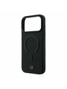 Mercedes Mercedes PU Leather 3D MagSafe Stražnja Kapa za iPhone 17 Pro Max Black