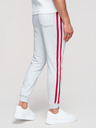 Ombre Clothing Muške trenirke sa obroubom i rebrastvom na nogavicama - siva melirana V1 P1519 Ombre Clothing
