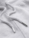 Ombre Clothing Muške trenirke sa obroubom i rebrastvom na nogavicama - siva melirana V1 P1519 Ombre Clothing