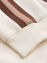 Ombre Clothing Muške trenirke sa obroubom i rebrasto valovitim nogavicama - kremasta V3 P1519 Ombre Clothing