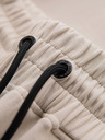 Ombre Clothing Muške trenirke sa rebrastim manžetama i dekorativnim zipom - pijesak V6 P1520 Ombre Clothing