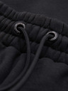 Ombre Clothing Muške trenirke s kontrastnim vstavljenim dijelovima i džepovima na bedrima - crna V1 OM-PASK-0222 Ombre Clothing