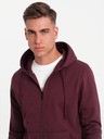 Ombre Clothing Muška pamučna dukserica BASIC sa zipom Ombre Clothing