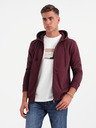 Ombre Clothing Muška pamučna dukserica BASIC sa zipom Ombre Clothing