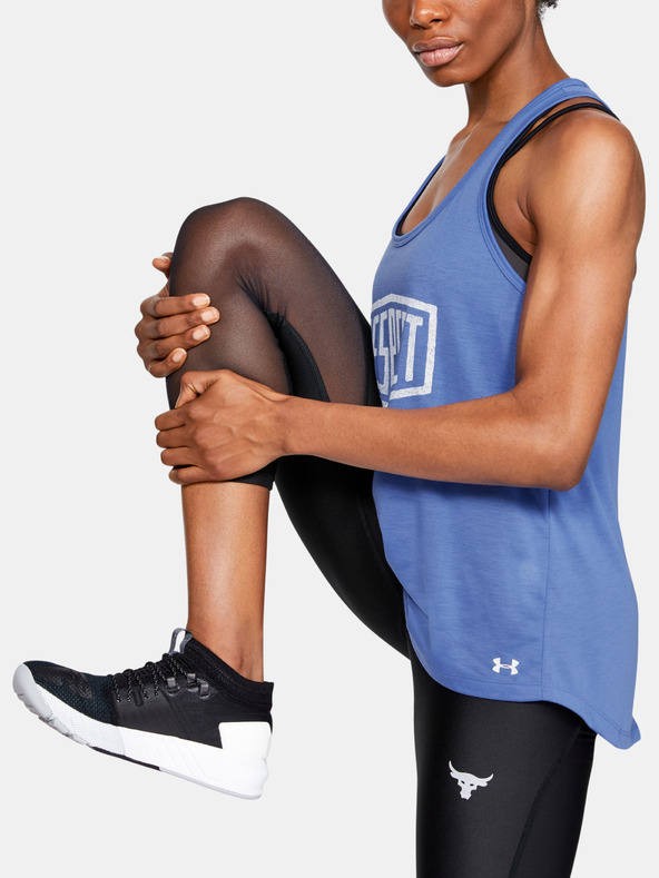 Under Armour Ženski top Under Armour PROJECT ROCK WHISPERLIGHT TIE BACK TANK