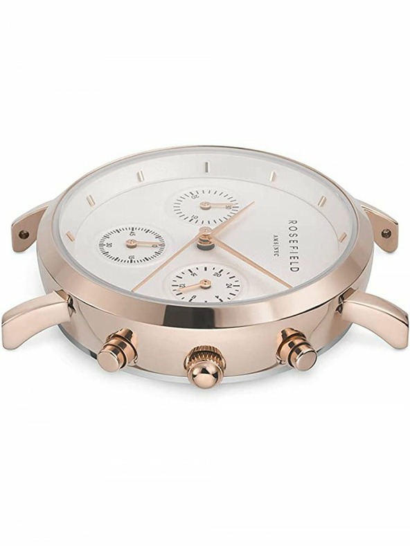 Rosefield Rosefield satovi NCGRG-N95 The Gabby White Sunray Croco Grey Rose Gold