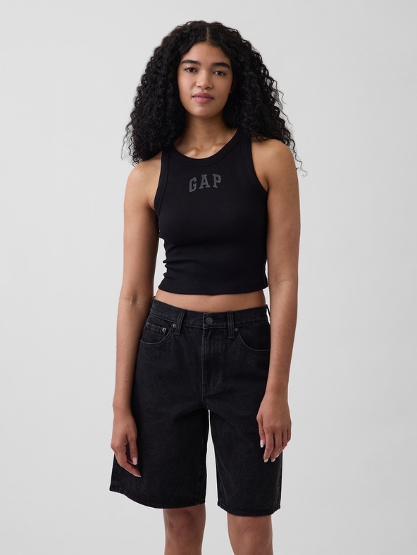 GAP Rebrasta majica bez rukava s logom GAP