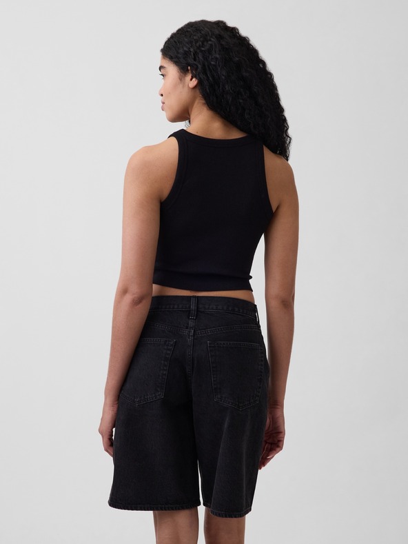 GAP Rebrasta majica bez rukava s logom GAP