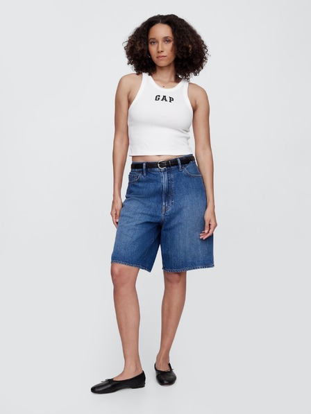 GAP Rebrasta majica bez rukava s logom GAP