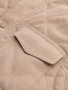 Ombre Clothing Muška prošivana prsluka s breskvinim efektom - bež V1 OM-JAVJ-0277 Ombre Clothing