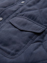 Ombre Clothing Muška prošivana jakna bez rukava s breskvinim efektom - tamno plava V2 OM-JAVJ-0277 Ombre Clothing