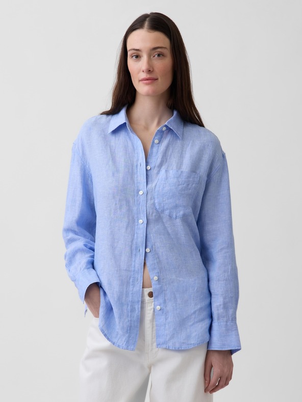 GAP Lanena oversized košulja GAP