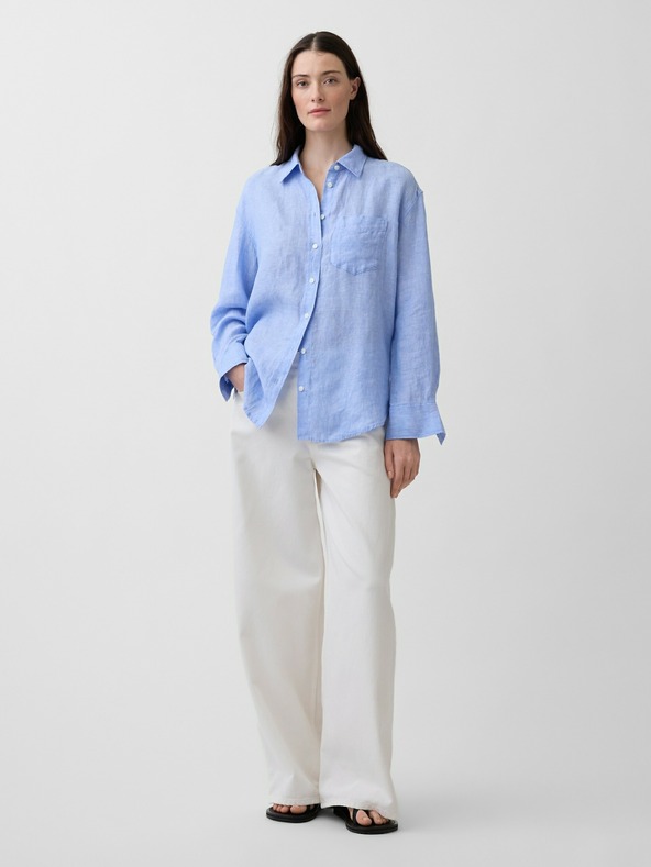 GAP Lanena oversized košulja GAP