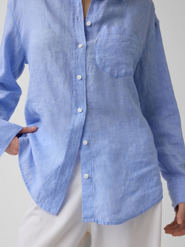 GAP Lanena oversized košulja GAP