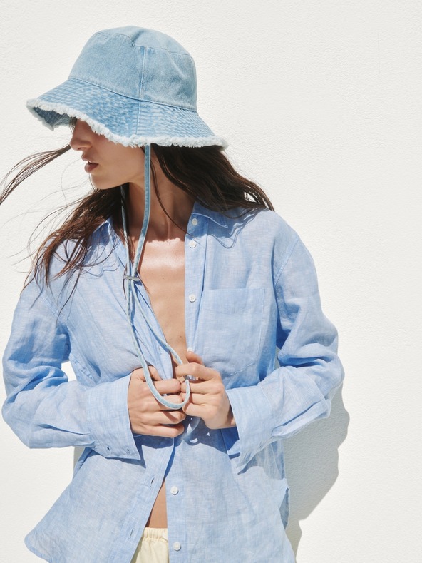 GAP Lanena oversized košulja GAP