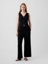 GAP Lanene hlače Wide-Leg GAP