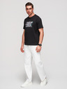 Ombre Clothing Muška pamučna majica sa printom Ombre - crna V1 OM-TSPT-0286 Ombre Clothing