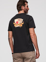 Ombre Clothing Muška pamučna majica regular fit sa vintage printom tetovaže - V2 black OM-TSPT-0257 Ombre Clothing