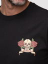 Ombre Clothing Muška pamučna majica regular fit sa vintage printom tetovaže - V2 black OM-TSPT-0257 Ombre Clothing