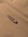 Ombre Clothing Muška jakna Harrington sa stojećim ovratnikom i karirastom podstavom - svijetlo smeđa V5 OM-JANP-0326 Ombre Clothing
