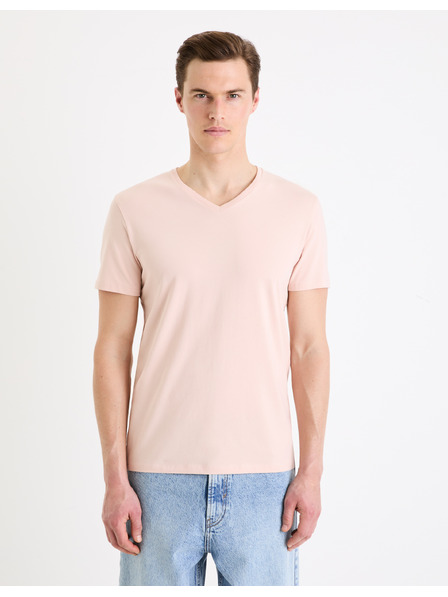 Celio Celio Neuniv ružičasta muška basic majica