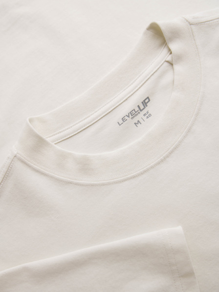 Ombre Clothing Majica OM-TSBC-0291 - off white/blijedo maslinasta/navy Ombre Clothing