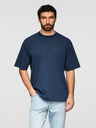 Ombre Clothing Majica OM-TSBC-0291 - off white/blijedo maslinasta/navy Ombre Clothing