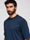 Ombre Clothing Majica OM-TSBC-0291 - off white/blijedo maslinasta/navy Ombre Clothing