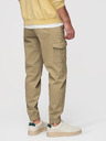 Ombre Clothing Muške hlače JOGGERY s cargo džepovima na rajsferšlus - khaki V1 OM-PAJO-0290 Ombre Clothing