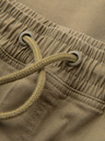 Ombre Clothing Muške hlače JOGGERY s cargo džepovima na rajsferšlus - khaki V1 OM-PAJO-0290 Ombre Clothing