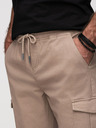 Ombre Clothing Muške hlače JOGGERY s cargo džepovima na rajsferšlus - bež V2 OM-PAJO-0290 Ombre Clothing
