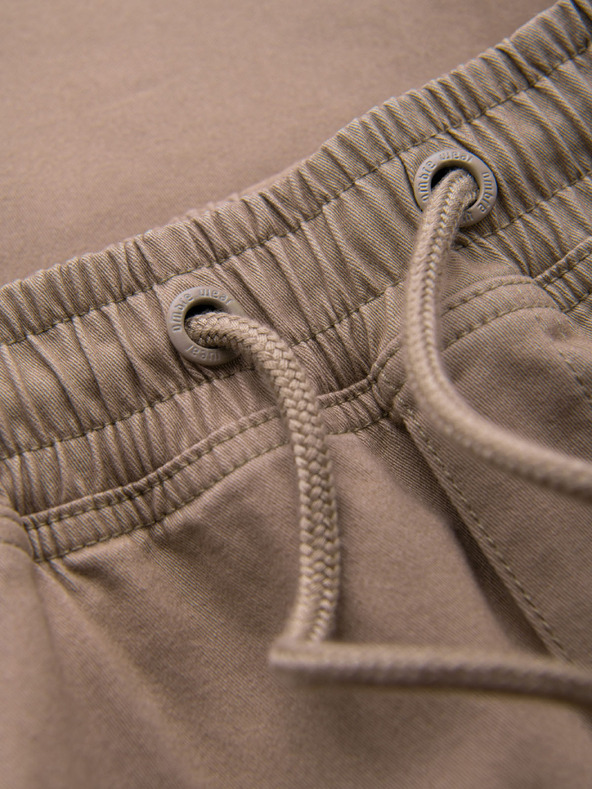 Ombre Clothing Muške hlače JOGGERY s cargo džepovima na rajsferšlus - bež V2 OM-PAJO-0290 Ombre Clothing