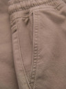 Ombre Clothing Muške hlače JOGGERY s cargo džepovima na rajsferšlus - bež V2 OM-PAJO-0290 Ombre Clothing