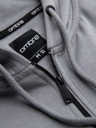 Ombre Clothing Muška dukserica na rajsferšlus s kapuljačom i naljepnicom - siva V1 OM-SSZP-0256 Ombre Clothing