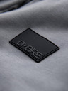 Ombre Clothing Muška dukserica na rajsferšlus s kapuljačom i naljepnicom - siva V1 OM-SSZP-0256 Ombre Clothing
