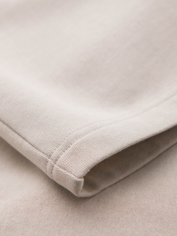 Ombre Clothing Muške pamučne kratke hlače s vezicama i džepovima - svijetla bež V1 OM-SRBS-0205 Ombre Clothing