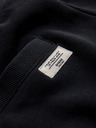 Ombre Clothing Muške pamučne kratke hlače s vezicama i džepovima - crna V5 OM-SRBS-0205 Ombre Clothing